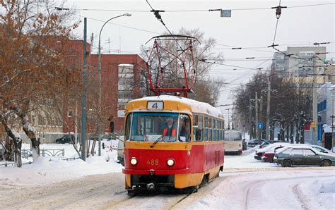 Yekaterinburg Tatra T3SU 2 door č 488 Fotografia Mestská