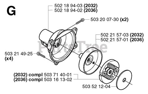 Jonsered GR 2036 Jonsered String Trimmer 2002 08 CLUTCH Parts