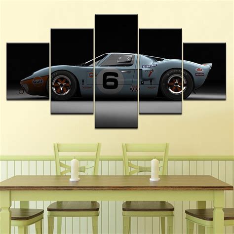 Modern Racing 06 – Automative 5 Panel Canvas Art Wall Decor – Canvas Storm