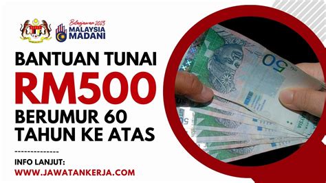 Bantuan RM500 Setiap Bulan Untuk Rakyat Malaysia Berumur 60 Ke Atas