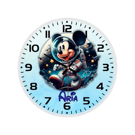 Disney Mickey Mouse Glass Wall Clock Charming Decor