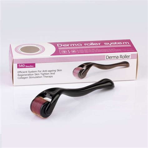 540 Derma Roller Facial 0.5 Micro Needle Titanium Micro Needling Roller ...