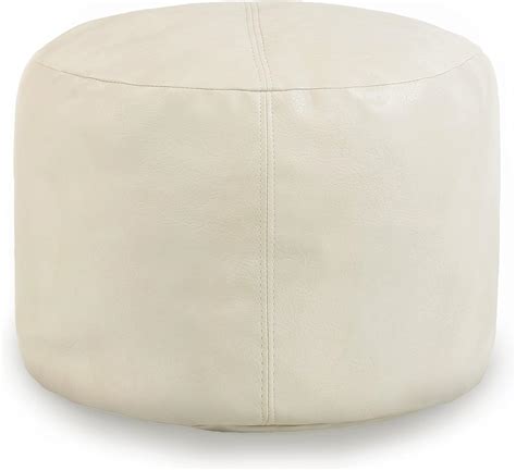 Amazon Thgonwid Unstuffed Faux Leather Pouf Cover Handmade