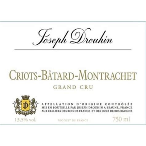 Joseph Drouhin Criots Batard Montrachet Grand Cru X Cl Ideal