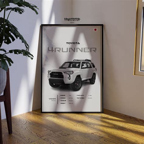 Toyota 4runner Poster Modern SUV Wall Art Automotive Enthusiast Wall