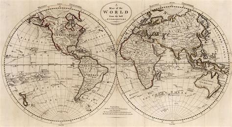 Old Fashion Map Of The World - Emilia Natividad