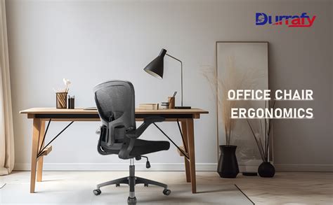 Durrafy Office Chair Ergonomic Desk Chair With 90 Flip Up Armrests