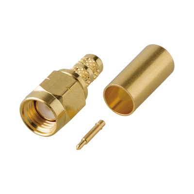 Conector Sma Macho En L Nea Tipo Rosca Izquierda De Anillo Plegable