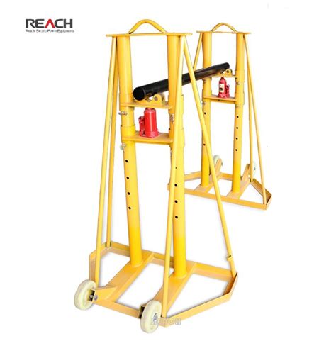 Tons Hydraulic Jack Payoff Cable Reel Stand Cable Laying