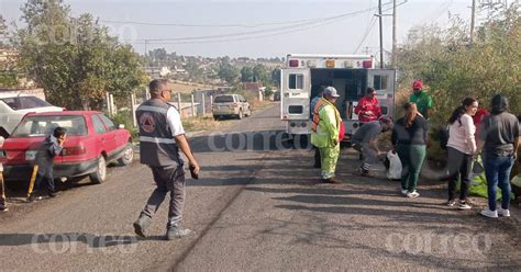 Accidente En Acámbaro Deja Dos Motociclistas Heridos Y Un Perrito