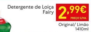 Promoção Detergente lavalouça fairy em Recheio