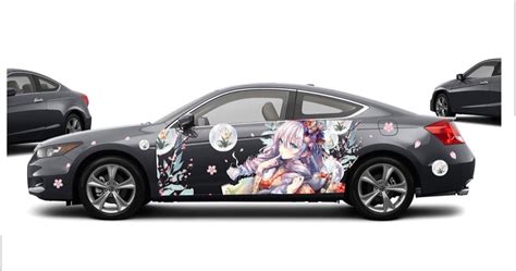 Anime Itasha Japanese Cg Girl Car Wrap Door Side Stickers Decal Fit Wi