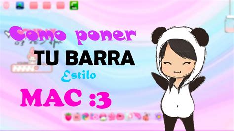 ¡como Poner La Barra Estilo Macrocketdock Youtube