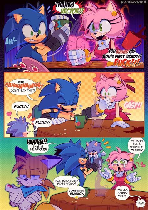 Sonic And Tails Comic Strip With Caption