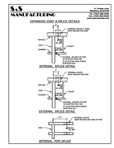 Expansion Joint Splice Sands Manufacturing