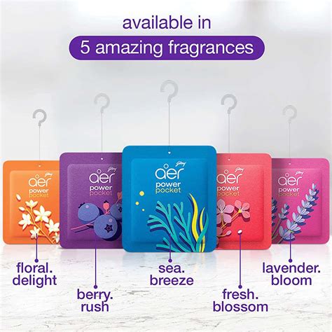 Buy Godrej Aer Power Pocket Bathroom Freshner Assorted Pack Of