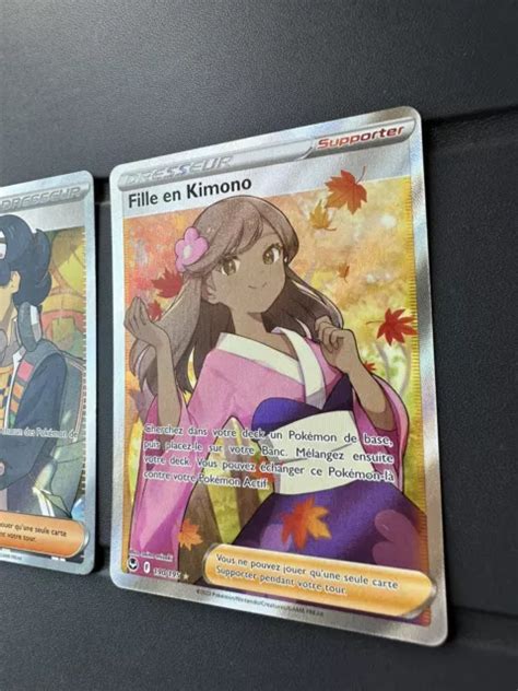 LOT DE 2 cartes Pokémon Dresseur Full Art Brome EV02 Fille En