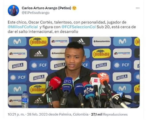 Óscar Cortés Más Afuera Que Adentro De Millonarios Su Venta Al Fútbol Internacional Es