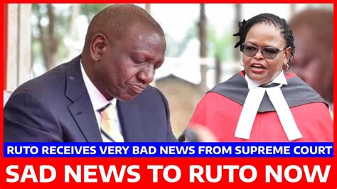 Breaking Taarifa Mbaya Kwa Ruto Mahakama Kuu Yapiga Marufuku Amri Hii