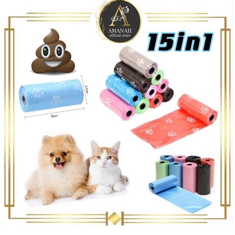 Jual Kantong Plastik Sampah Poop Bag Refil Anjing Kucing Tempat Kotoran