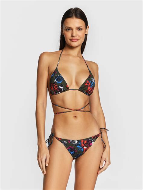 Calvin Klein Swimwear Bikini Oberteil Print KW0KW01912 Bunt Modivo At