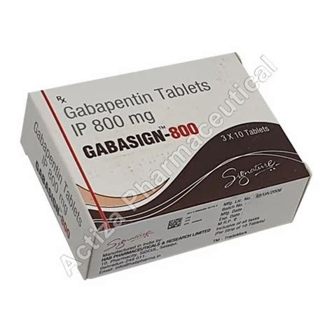 Gabasign 800mg Tablets At Rs 3690 Box Gabapin In Surat ID