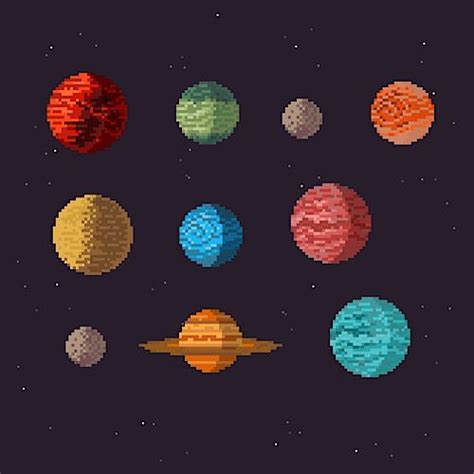 Pixel Art Planets Pixel Art Games Pixel Art Design Pixel Art Tutorial