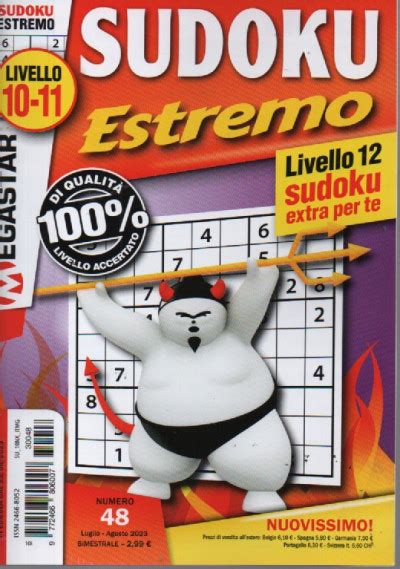 Sudoku Estremo Livello 10 11 N 48 Luglio Agosto 2023