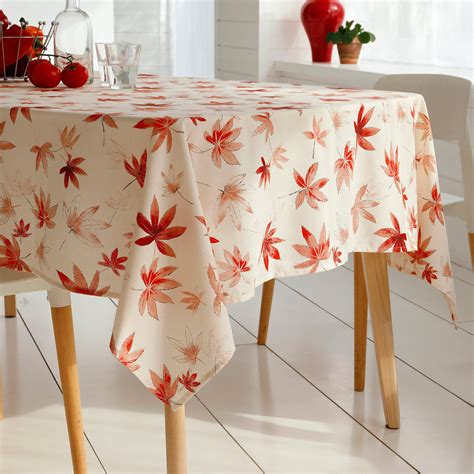 Nappe Rectangle X Cm Coton Enduction Acrylique Erable Ecru