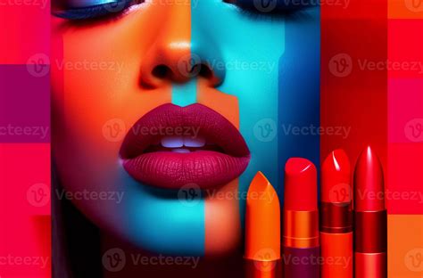 cosmetics set beauty products, lipstick, kahlo beauty, mascara and ...