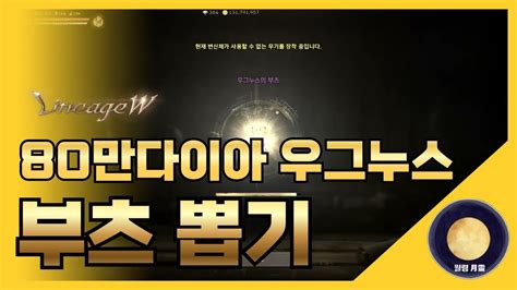 「리니지w」 80만다이아 우그누스 부츠 뽑기 리니지 天堂 Lineage 리니지w 天堂w Lineagew 리니지m