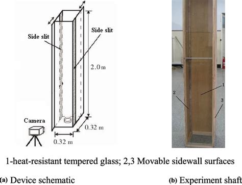 vertical shaft experiment device  side slits  scientific