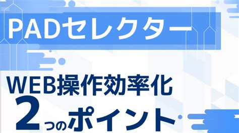 【power Automate Desktopセレクター】 Web操作を効率良く行う2点のポイント解説！ Rpa Hack