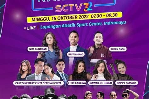 Jadwal Acara SCTV Hari Ini Minggu 16 Oktober 2022 Ada LIVE Karnaval