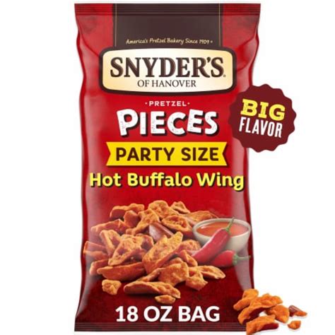 Snyder S Of Hanover Pretzel Pieces Hot Buffalo Wing Party Size 18 Oz