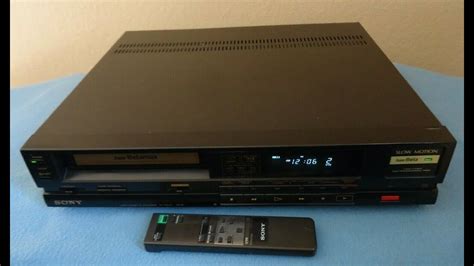 Sony SL S600 Betamax Video Cassette Recorder YouTube