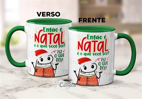 Caneca Presente Natal Engraçado Flork Fiz O Que Deu Xícara Minha Caneca