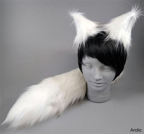 Arctic Wolf Halloween Costume Wolf Ears and Wolf Tail-Anime | Etsy