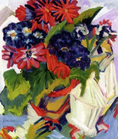 Bodegón con flores y azucarero Ernst Ludwig Kirchner Análisis del