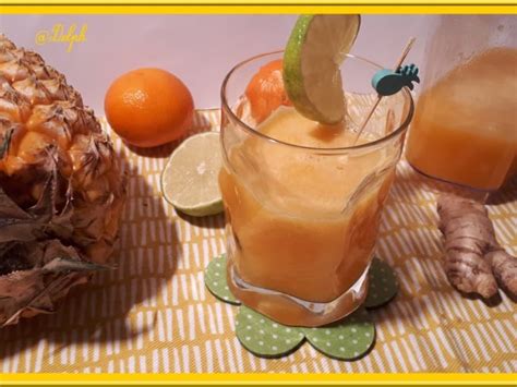 Jus D Tox D Ananas Agrumes Et Gingembre Recette Par Oh La Gourmande