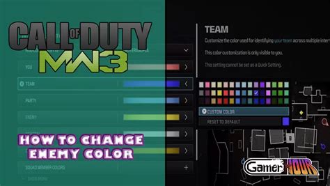 Call Of Duty Modern Warfare How To Change Enemy Color Gamerhour