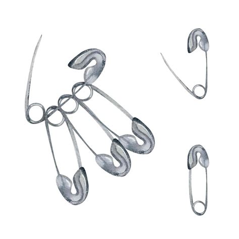 Hand drawn watercolor illustration sewing mending embroidery craft ...