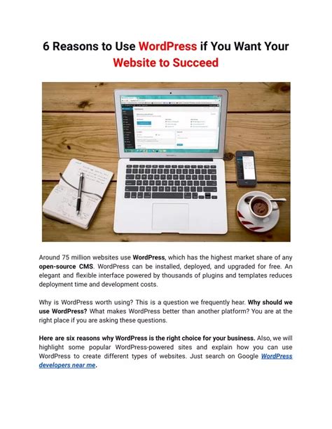 Ppt Reasons To Use Wordpress If You Want Your Website To Succeed