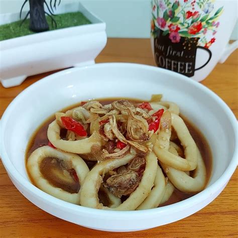 Cumi Saus Tiram Calamari With Oyster Sauce Vis Cooking Journal