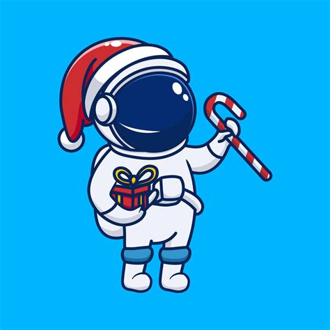 Christmas in Space, Astronaut Celebrating the Festive Season 22788856 Vector Art at Vecteezy