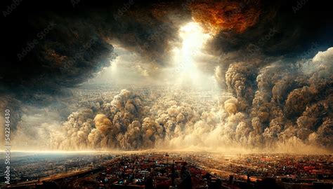 Apocalypse Jesus Christ End Days Revelation Bible Digital Art Epic