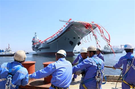 Chinese Navy Launches First Domestically Built Aircraft Carrier Daily