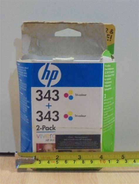 HP 343 TRI COLOUR 2 PACK ORIGINAL INKJET PRINT CARTRIDGE EXPIRED 2010