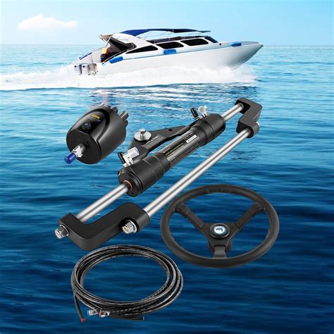 VEVOR Hydraulic Outboard Steering Kit 300HP, Hydraulic Steering Kit ...