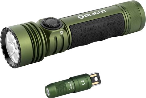 OLIGHT Seeker 4 Pro Rechargeable LED Flashlights Bundle IMINI 2 EDC